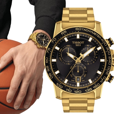 TISSOT天梭 官方授權 Supersport 三眼計時手錶 開學換新季 送禮推薦-45.5mm T1256173305101