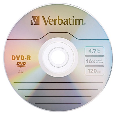 Verbatim 威寶 AZO 銀雀版 16X DVD-R 4.7GB 燒錄片 100片