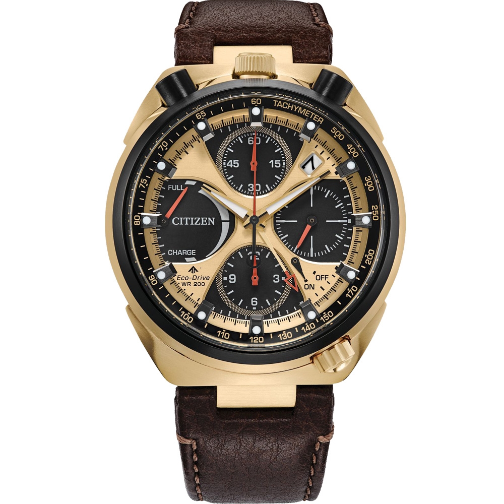 CITIZEN星辰PROMASTER系列Tsuno Chrono 50週年限定牛頭錶光動能計時腕