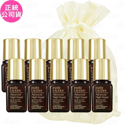 EsteeLauder雅詩蘭黛 ESTEE LAUDER 雅詩蘭黛 特潤超導全方位修護露(7ml)*10旅行袋組(公司貨)