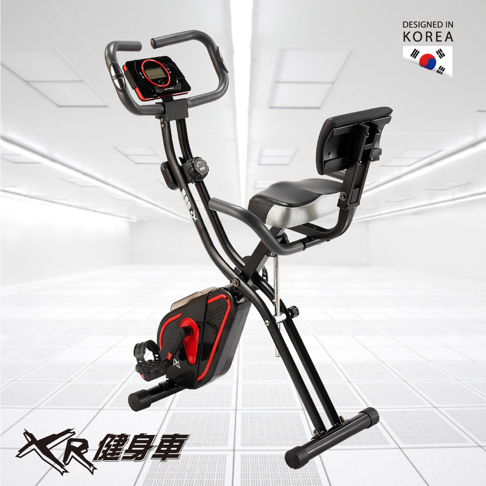 《好吉康Well-Come》XR-G5磁控健身車(寶石紅) 12段阻力 輕便收折 立式 斜臥式