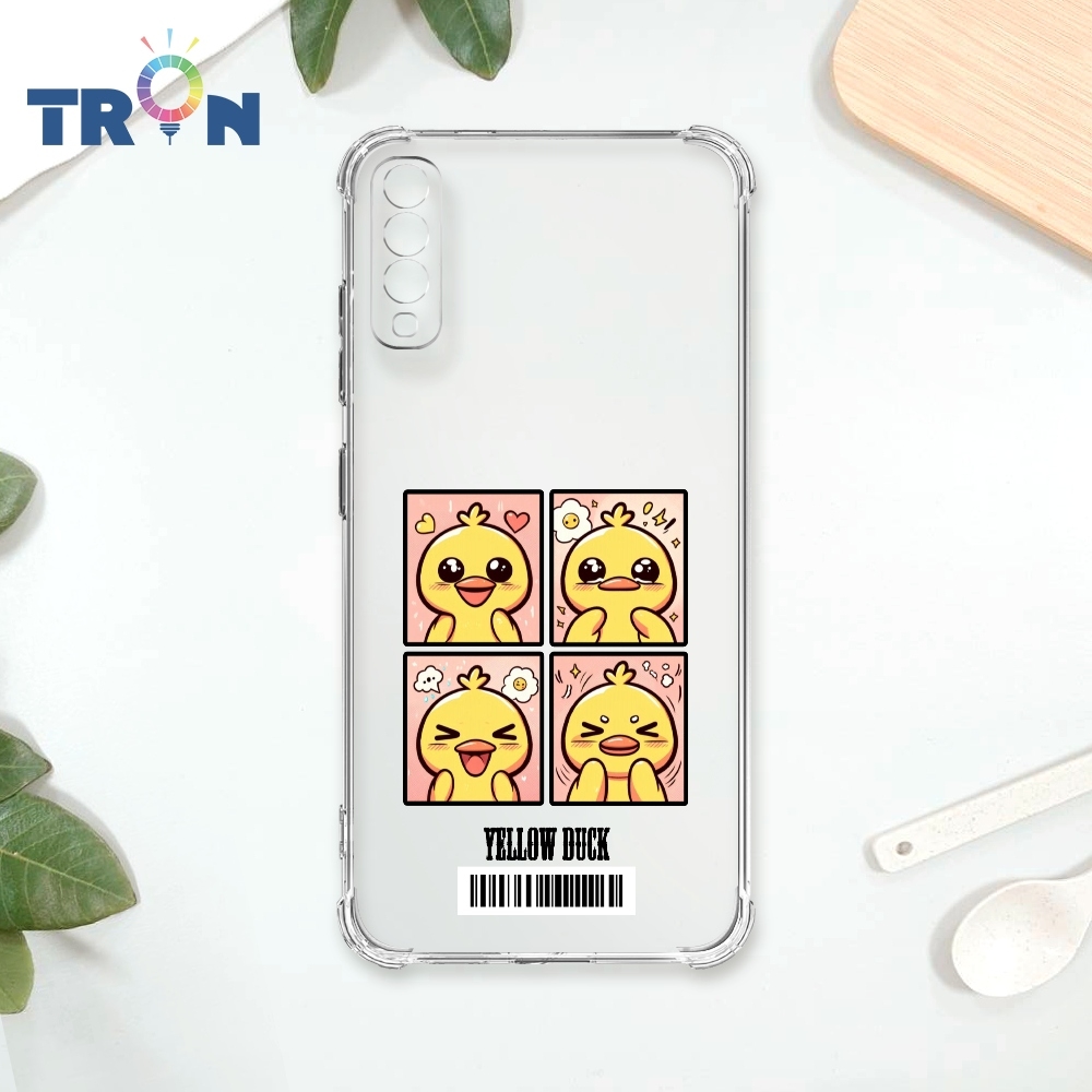 TRON 三星 A70 四格表情包 鴨兔狗貓魚鳥 四角防摔載具殼 軟殼 手機殼