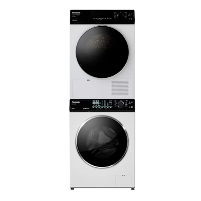 Panasonic國際牌 10公斤免曬衣機乾衣機+10.5公斤滾筒洗脫洗衣機NA-V105NW-W-NH-100RP-W