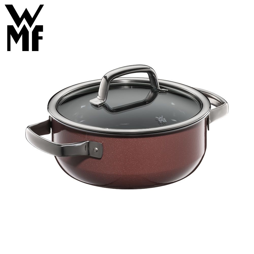 WMF FUSIONTEC MINERAL 低身湯鍋 20CM 2.4L (玫瑰金色)▼贈竹韌砧板