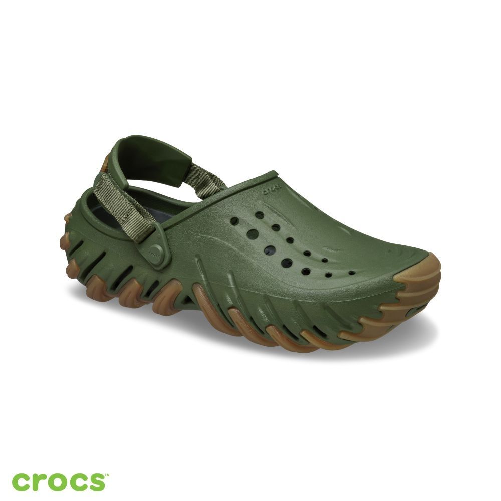 Crocs 卡駱馳 Echo Gum RO 克駱格 中性鞋-軍綠色 211675-309