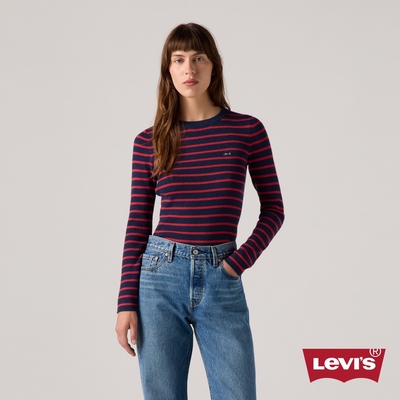 Levi s 女款 合身長袖Logo Tee 熱賣單品