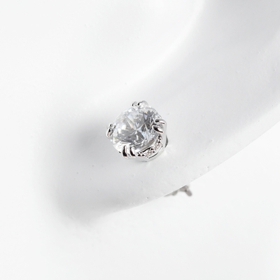 SWAROVSKI Constella 圓形耳釘 鍍白金色 5636712