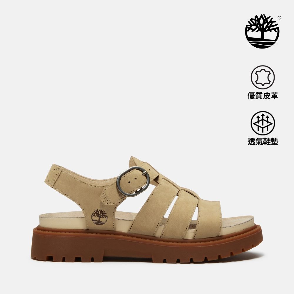 Timberland官方旗艦 女款米色羅馬涼鞋|A2Q1PEN3