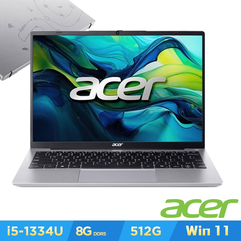 Acer 宏碁Swift Lite SFM14-53M-50YM 14吋輕薄筆電(i5-1334U/8GB/512GB