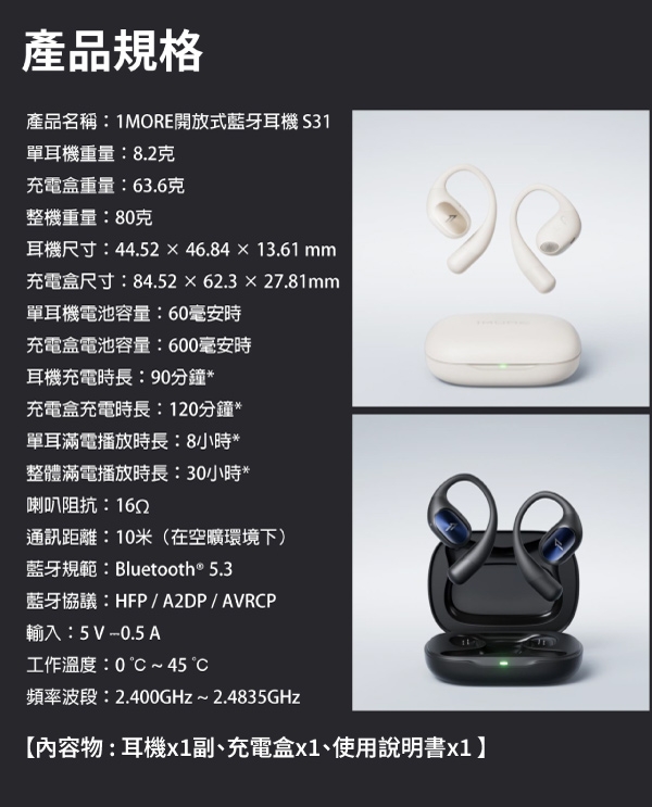 1MORE S31 - 詳情1