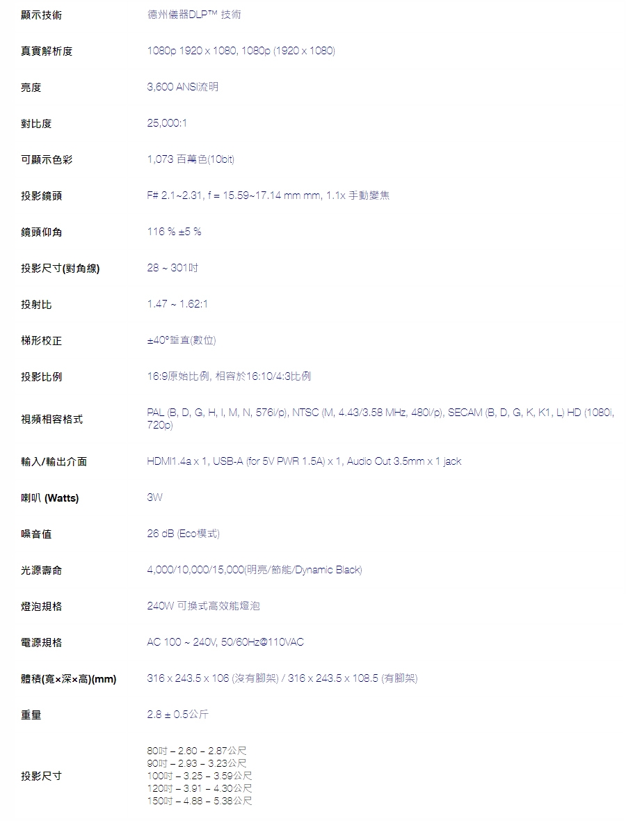 Optoma奧圖碼 HD146X - 詳情5
