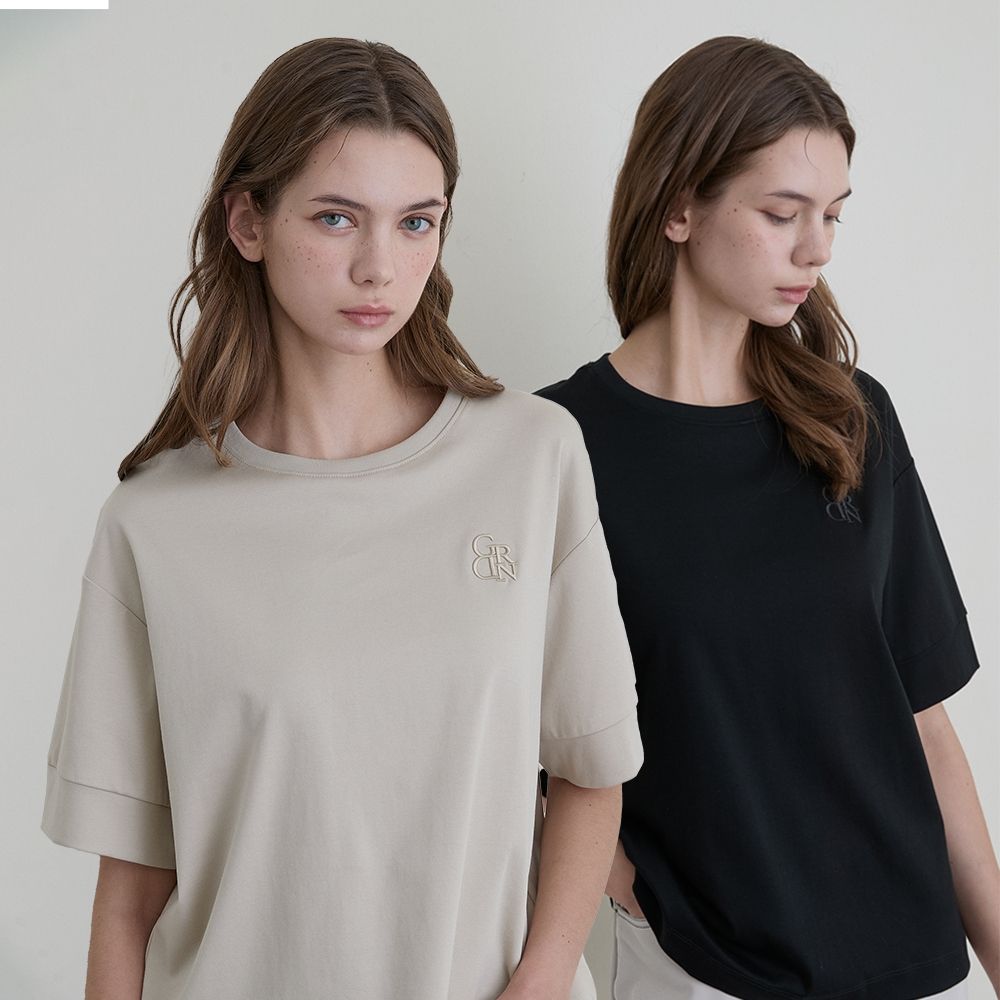 GIORDANO 女裝圓領短袖上衣 Liquid Touch系列【多色任選】 (01 標誌白)