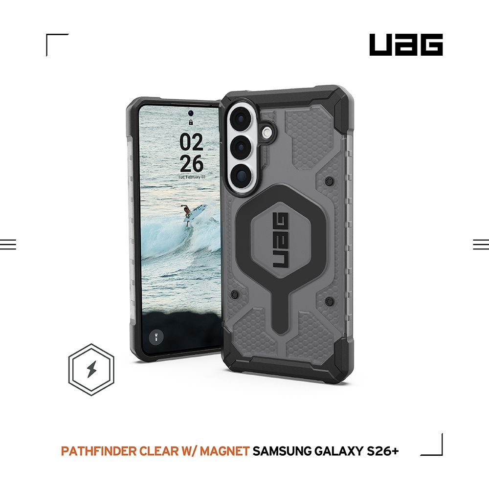 UAG Galaxy S26/S26+/S26 Ultra 磁吸耐衝擊經典保護殼-透色款(支援MagSafe 手機殼) (S26+ (6.7吋))