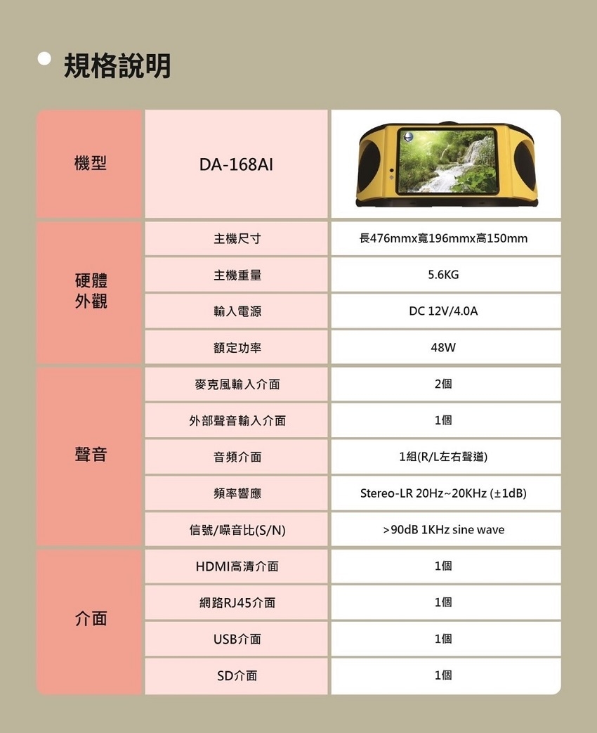 DATOWN大唐 DA-168 - 詳情2