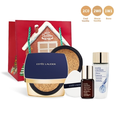 EsteeLauder雅詩蘭黛 ESTEE LAUDER 雅詩蘭黛 粉持久鎖妝修護組[氣墊粉餅+原生露+特潤]