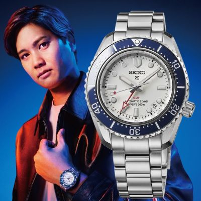SEIKO精工 PROSPEX 大谷翔平 廣告款 三日鍊 陶瓷錶圈 GMT潛水機械腕錶 母親節 禮物 推薦 6R54-00P0S/SPB519J1