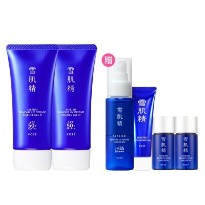 【官方直營】KOSE 雪肌精 輕水感全效防曬凝膠90g*2
