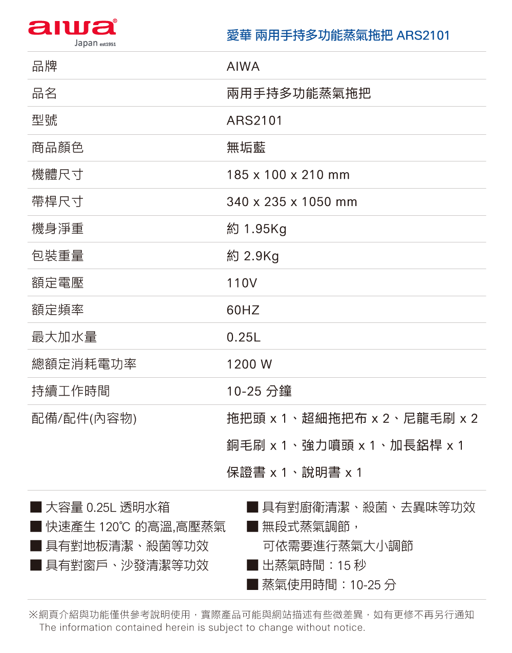 AIWA愛華 ARS-2101 - 詳情1