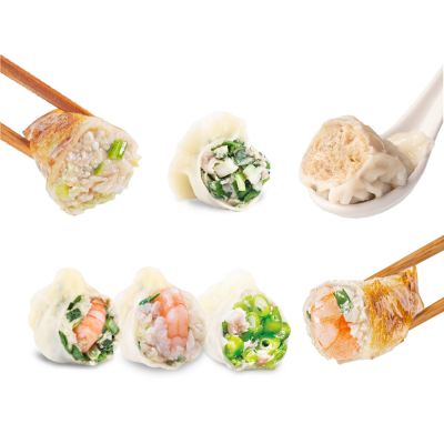 果貿吳媽家 春分幸福三拼 水餃、鍋貼、餛飩3盒組 (鮮蝦水餃、鮮肉水餃、鮮肉鍋貼、鮮蝦鍋貼、鮮肉餛飩)