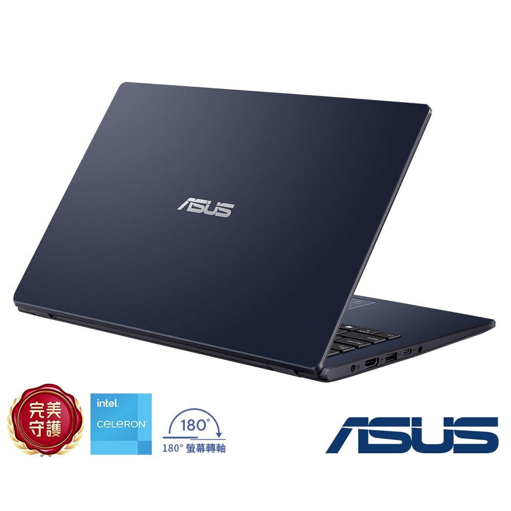 ASUS E410KA 14吋筆電(N4500/4G/128G_eMMC/星夜黑/Win11 Home(S