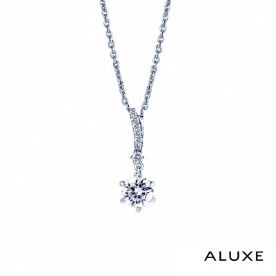 ALUXE 亞立詩 0.30克拉 FVS2 18K金 鑽石項鍊 閃耀流星 NS0764