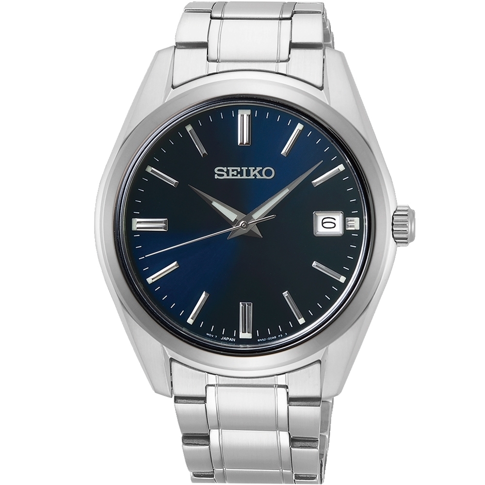 SEIKO 精工 經典時尚石英腕錶-男錶(SUR309P1)39mm SK008