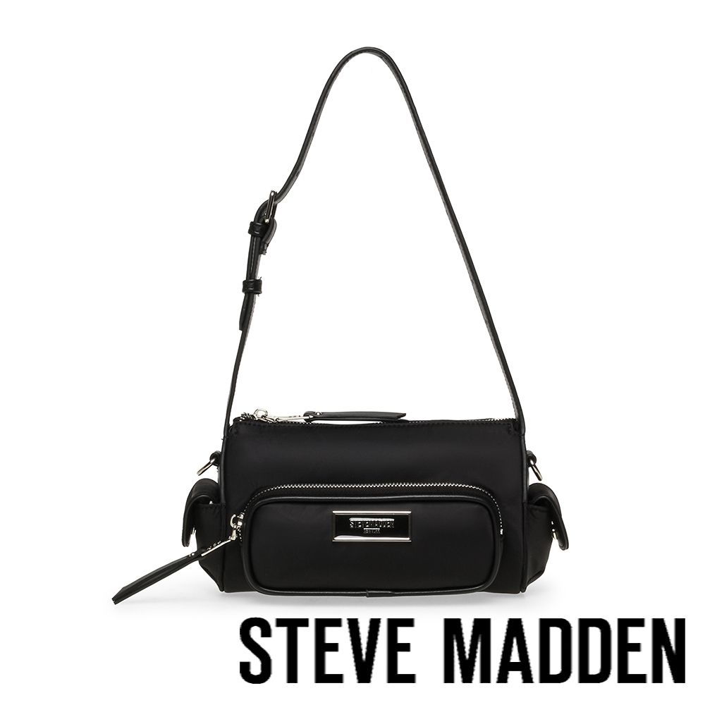 STEVE MADDEN-率性工裝風尼龍雙側口袋兩用包BJORDI-N-黑色