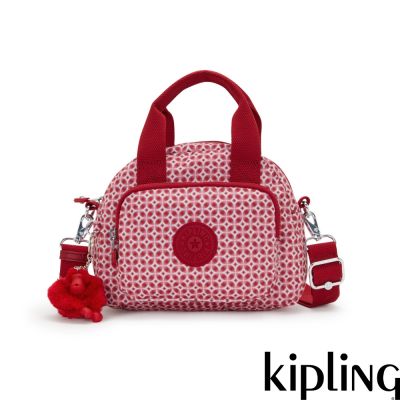 紅白幾何 輕巧兩用包