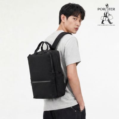 PORTER INTERNATIONAL - 簡約機能NEXUS後背包 (M) - 黑色