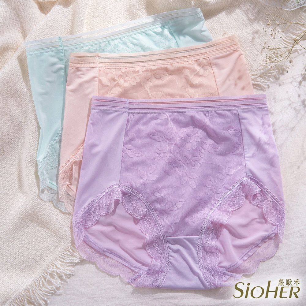 【SiOHER 熹歐禾】4件組 唯一絲感中高腰內褲/蕾絲內褲/無痕內褲/女內著/女內褲