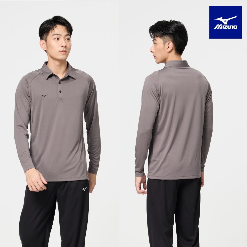 【MIZUNO 美津濃】網路獨家款 抗紫外線 長袖POLO衫 32TAB118XXL（任選一件） (B)