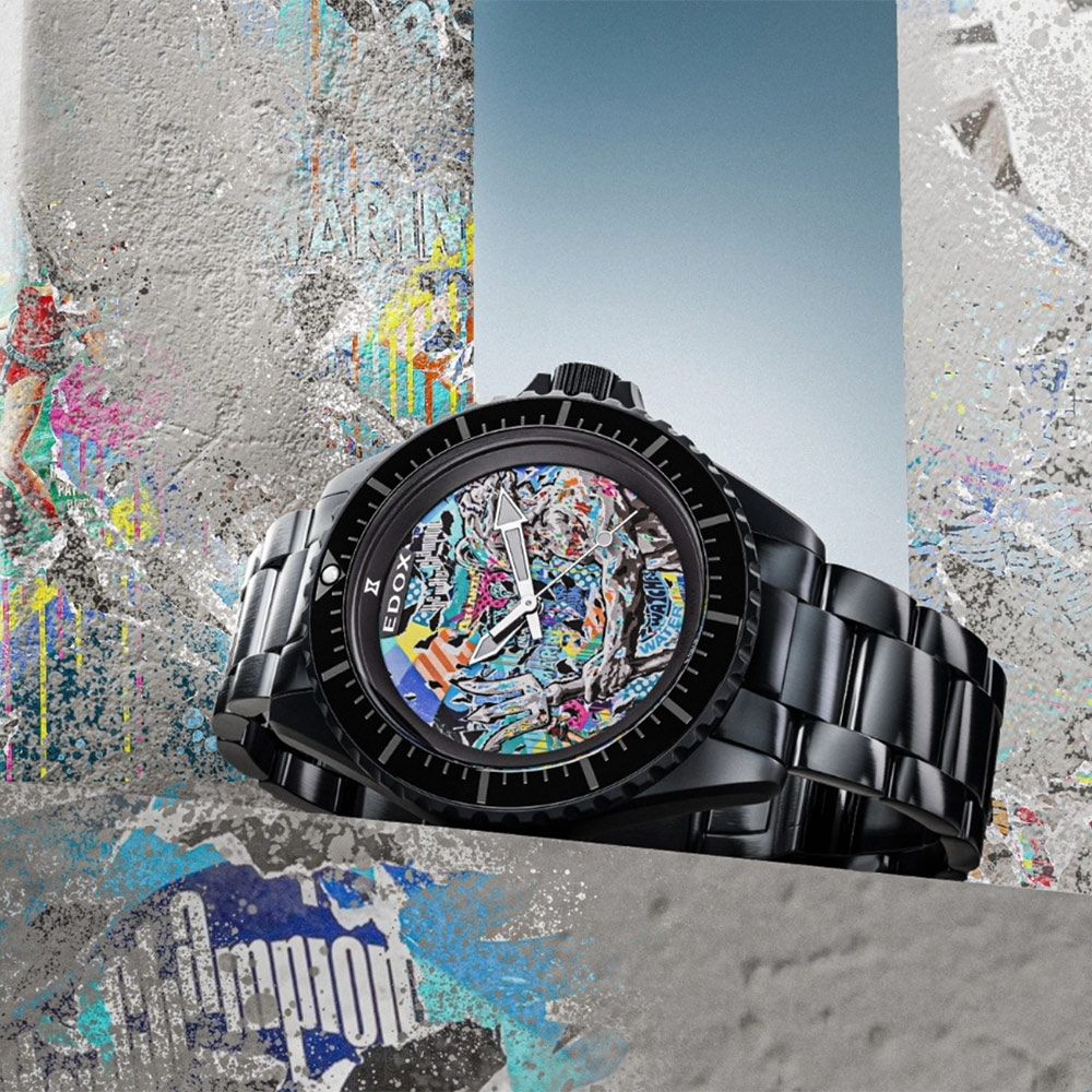 EDOX 伊度Pop Neptunian 海神藍眼淚限量300米潛水機械錶寵愛媽媽送禮