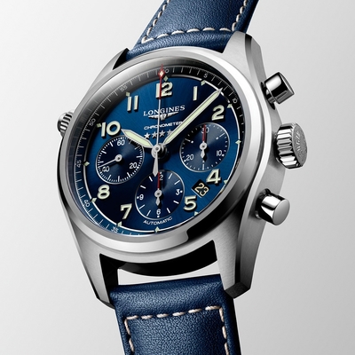 LONGINES 浪琴 Spirit 先行者系列飛行員計時機械錶 寵愛媽媽-42mm L3.820.4.93.0