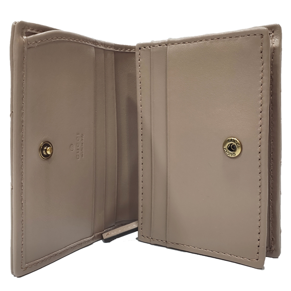 GUCCI 古馳】466492 GG Marmont matelasse系列絎縫紋牛皮金屬雙G LOGO