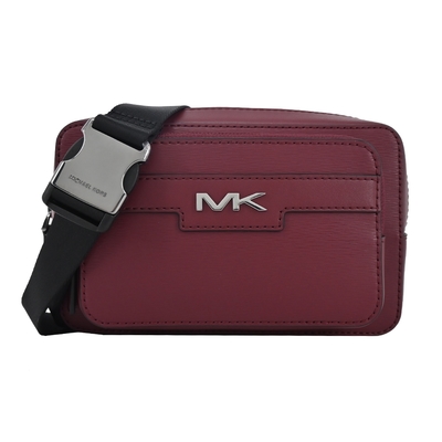 MICHAEL KORS COOPER男款防刮腰包/胸口包-暗紅