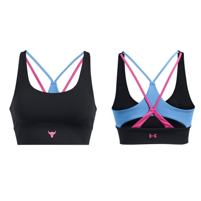 【UNDER ARMOUR】女 Pjt Rock LG 長版中衝擊運動內衣 1382713-001