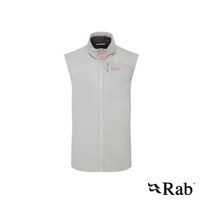 【RAB】Xenair Vest 輕量防風透氣化纖立領背心 女款 淺鋅 #QIP20