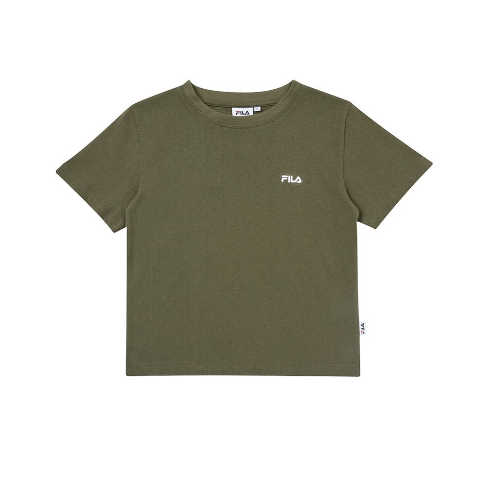 FILA 女短袖圓領T恤-軍綠 5TEZ-1812-OV