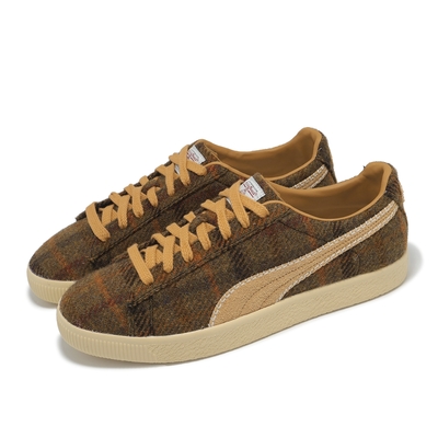 Puma 休閒鞋 Clyde Harris Tweed 男鞋 紅棕 橘 羊毛 毛呢 復古 板鞋 39851202