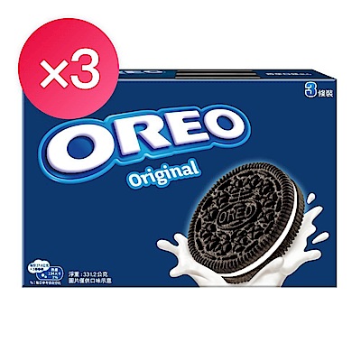 (即期品)OREO奧利奧 夾心餅乾 量販包五種口味-香草 ★三包超值組(效期至20260922)