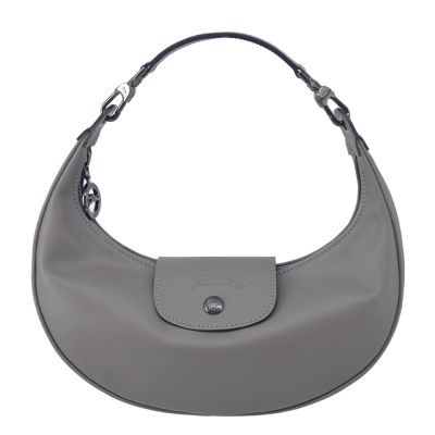 LONGCHAMP LE PLIAGE XTRA系列牛皮半月手提包(斑鳩灰)