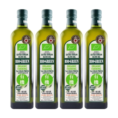 4入組【囍瑞】蘿曼利有機冷壓特級100%橄欖油(750ml )