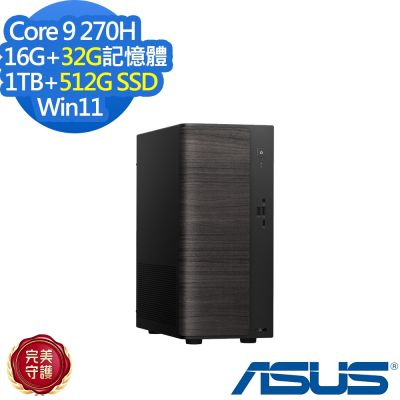 ASUS 華碩 H-V501MV-09270H003WB 桌上型電腦 Core 9 270H/16G+32G/1TB+512G/特仕版