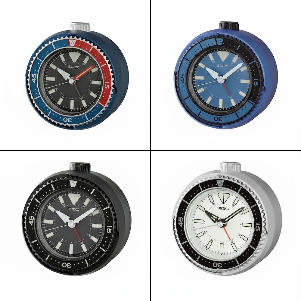 SEIKO 日本精工水鬼造型滑動式秒針貪睡鬧鐘10.4X9.7cm- 多品任選