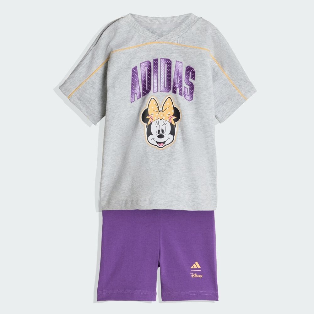 adidas 愛迪達】 DISNEY MINNIE MOUSE 運動套裝短袖/短褲嬰幼童裝