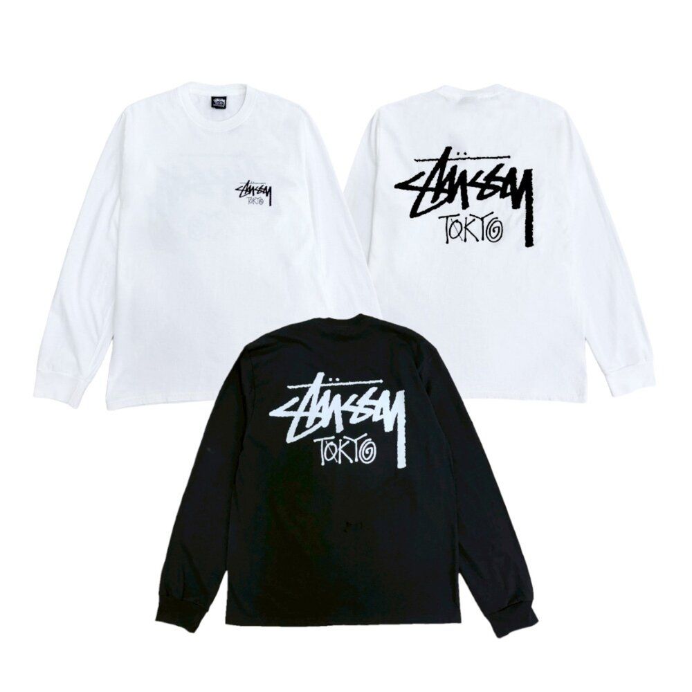 Stussy Stockx Tokyo FW25 LS Tee 薄長袖黑/白25C3993987 | 其他品牌