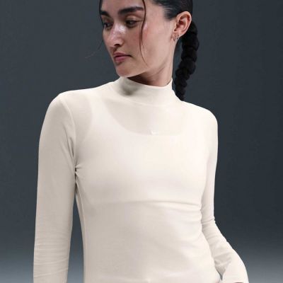 NIKE AS W NSW NK CHLL KNT MOCK TEE 女 長袖上衣 HV5028110