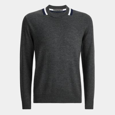 【G/FORE】COLOURBLOCK INTARSIA CREWNECK MERINO WOOL SWEATER 男士 長袖上衣 | 短袖 ...