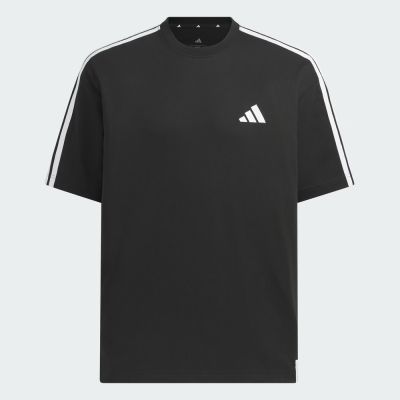 Adidas 愛迪達 Es+ 3s S/S Tee [KF3736] 男 T恤 運動上衣 休閒短袖 純棉 黑