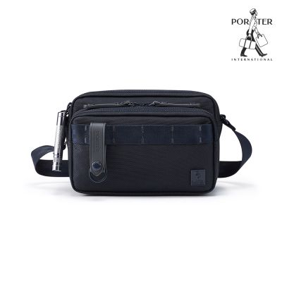 PORTER INTERNATIONAL - 自信經典NEW HEAT雙層斜背包(XS) - 深藍